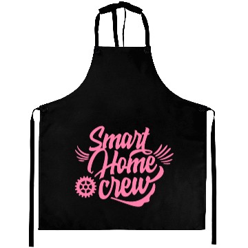 Discover SMART Home Crew Devices Sayings Tech Technology Aprons