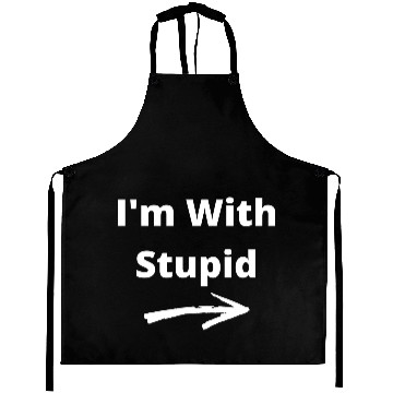 Discover I'm With Stupid Aprons
