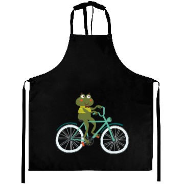 Discover Frog Biking Cyclist Bike Bicycle Race BMX MTB Gift Aprons