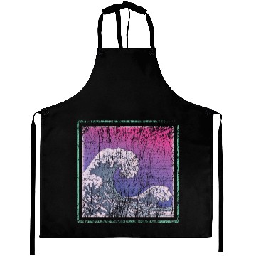 Discover Synthwave Retro Wave Kanagawa Aprons
