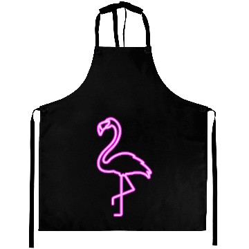 Discover Neon Flamingo Aprons