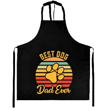Discover Best Dog Dad Ever Aprons