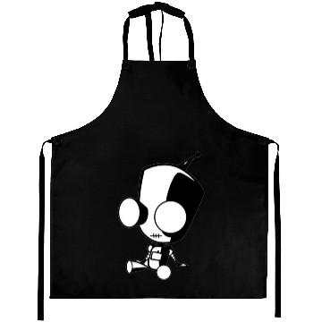Discover black and white robot Aprons