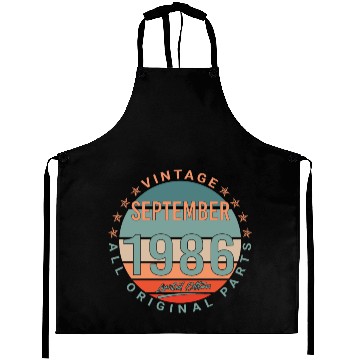 Discover 1986 In September Vintage Gift Aprons