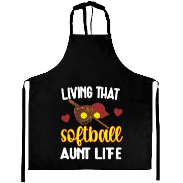 Discover Softball Aunt Softball Lover Auntie Mothers Day Aprons