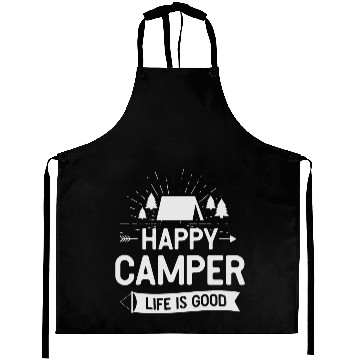 Discover Happy Camper Aprons