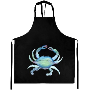 Discover Crab watercolor illustration Aprons