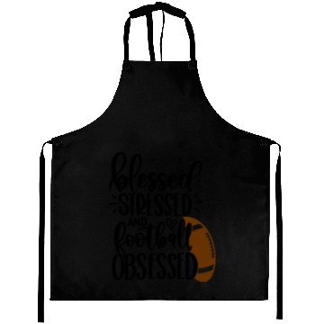 Discover Football Game Day - Blessed Stressed Obsessed Aprons