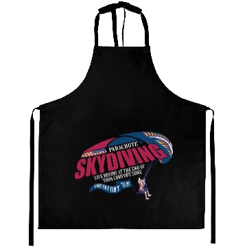 Discover Parachute Skydiving Funny Parachuting American Aprons