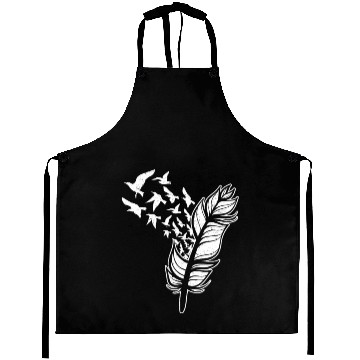 Discover White Doves Feather Peace Freedom Media Writer Aprons