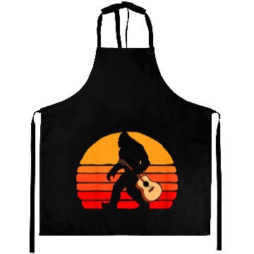 Discover Bigfoot Bring Guitar Vintage Aprons