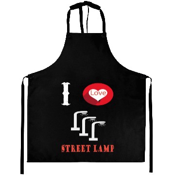 Discover I Love lamp Trendy Funny Aprons...