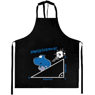 Discover Hyppotenuse highschool funny math hippo Aprons