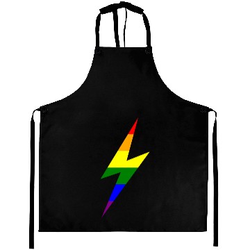 Discover Rainbow Lightning Bolt Aprons
