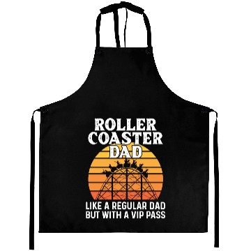 Discover Theme Park Quote for your Roller Coaster Dad Aprons