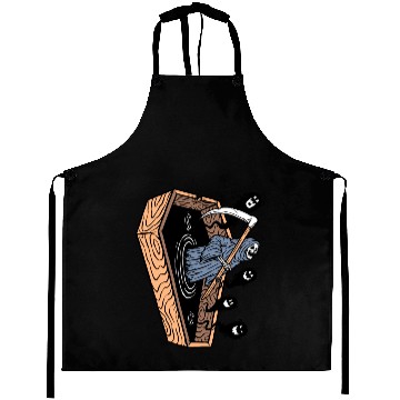 Discover Grim reaper came out of the coffin Aprons