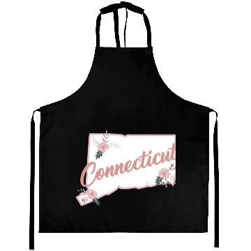 Discover Cute Connecticut State Floral Rose Aprons