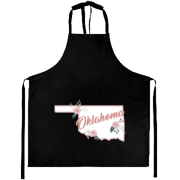 Discover Cute Oklahoma State Floral Rose Aprons