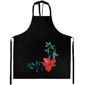 Discover hand painted - flower Aprons