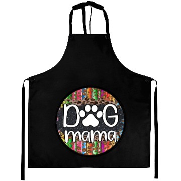 Discover dog mama animal print Aprons