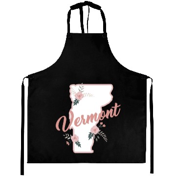 Discover Cute Vermont State Floral Rose Aprons