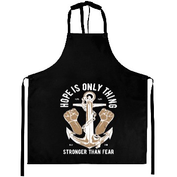 Discover Hope Is Only Thing Marine Coast Guard Ship Boating Aprons
