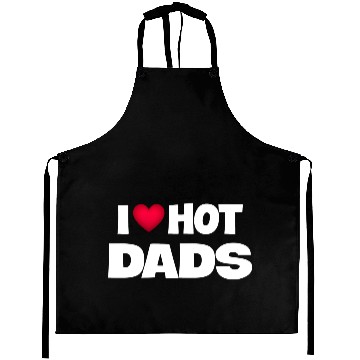 Discover I Love Hot Dads Aprons