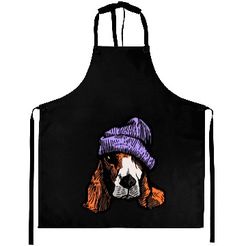Discover cool orange dog Aprons
