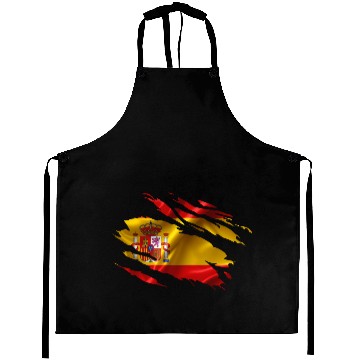 Discover Spain Flag Ripped Aprons