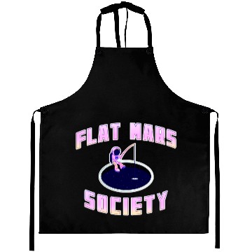 Discover Flat Mars Society Flat Earth Gift flatearther Aprons