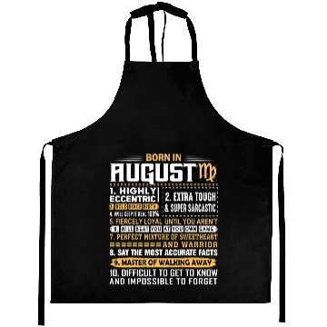 Discover Born In August Virgo Sign Aprons