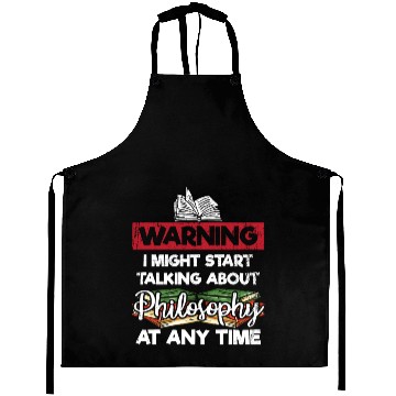 Discover Warning Philosophy Philosopher Professor Aprons
