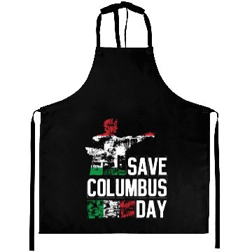 Discover Save Columbus Day Christopher Columbus Americas Aprons