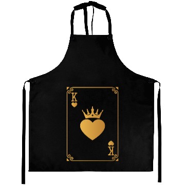 Discover King of Hearts King Queen Couple Halloween Costume Aprons