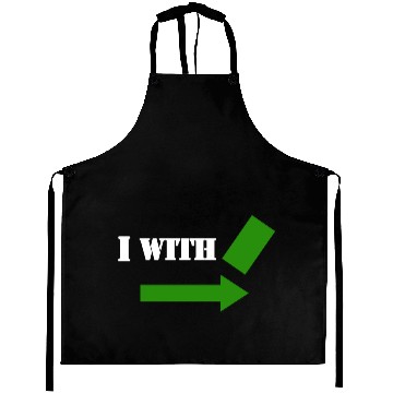 Discover I with a green card Aprons