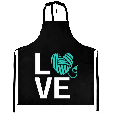 Discover Love Knitting Yarn Wool Pattern Funny Knitters Aprons