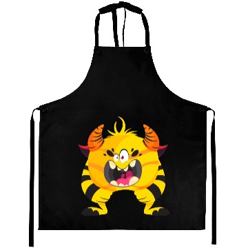 Discover Cute & Creepy Funny Monster Aprons