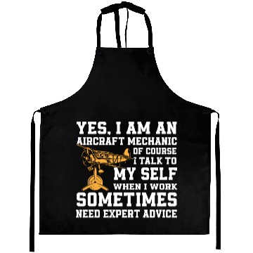 Discover Aircraft Mechanic Expert Gift Aprons