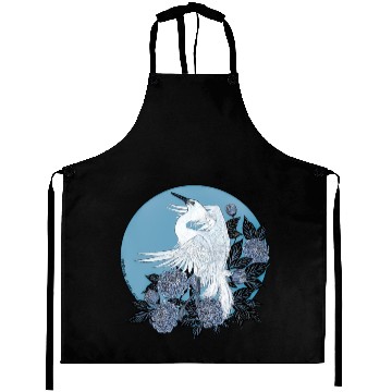 Discover Heron with flowers Aprons