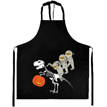 Discover Skeleton Riding Mummy Dinosaur Aprons
