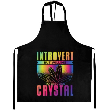 Discover Introvert Crystal Lover Aprons
