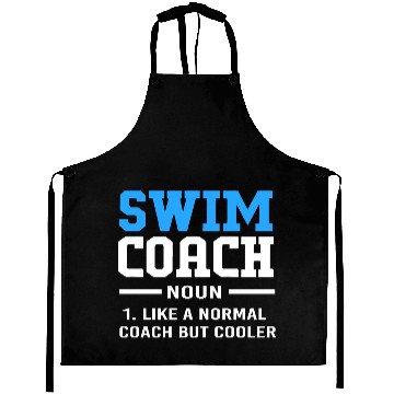 Discover Funny Swimming Instructor Swim Coach Aprons