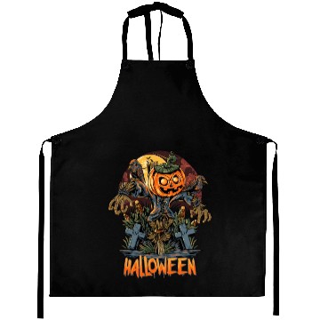 Discover halloween scarecrow pumpkins Aprons