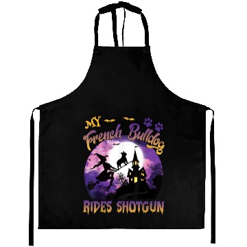 Discover My Weimaraner Rides Shotgun Aprons