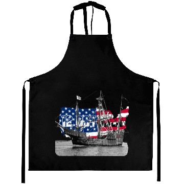 Discover Columbus Day gift Aprons