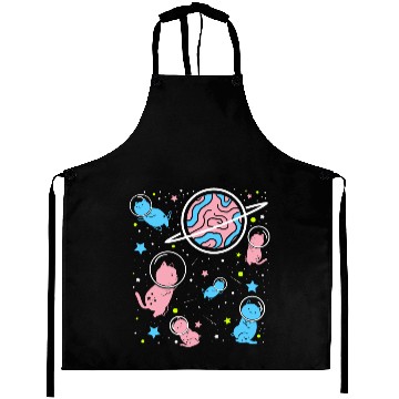 Discover Transgender Cat In Space Transgender Pride Aprons
