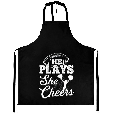 Discover Cheer Mom Football Son Aprons