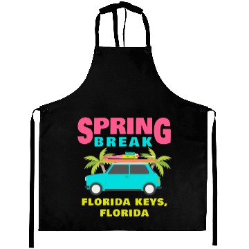 Discover Spring Break Florida Keys Apparel Aprons