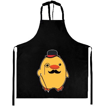 Discover Fancy Duck With a Cane Funny Duck Gift Aprons