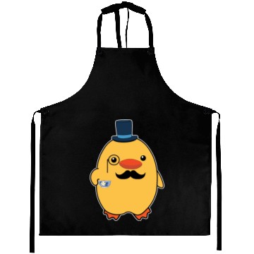 Discover Fancy Duck Drinking Tea Funny Duck Gift Aprons